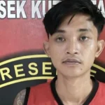 Wellyam Paskayuda Pratama ditahan di Polsek Kuta Utara terkait kasus pencurian.