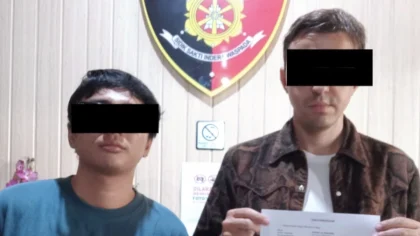 Dua pria termasuk seorang warga negara asing diamankan di kantor polisi usai terlibat kasus vandalisme di sebuah vila di Bali.