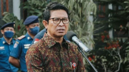 Bupati Badung I Wayan Adi Arnawa saat memberikan pernyataan tegas menolak keberadaan ormas berbau premanisme di wilayahnya.