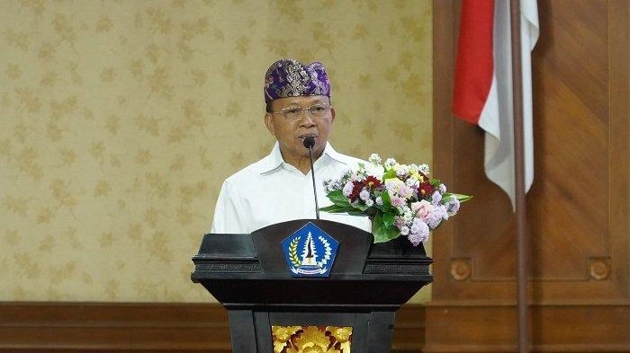 Gubernur Bali, Wayan Koster, menyampaikan pidato tegas saat meresmikan Bale Paruman Adhyaksa dan Bale Restorative Justice di Kabupaten Badung, Kamis (8/5/2025).